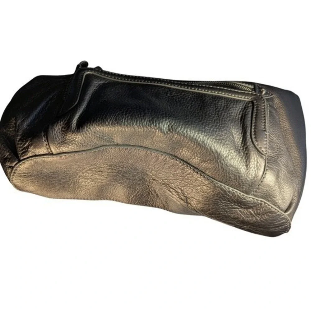 Cole Haan Shoulder Bag Bronze Metallic‎ Leather Everyday Purse Handbag